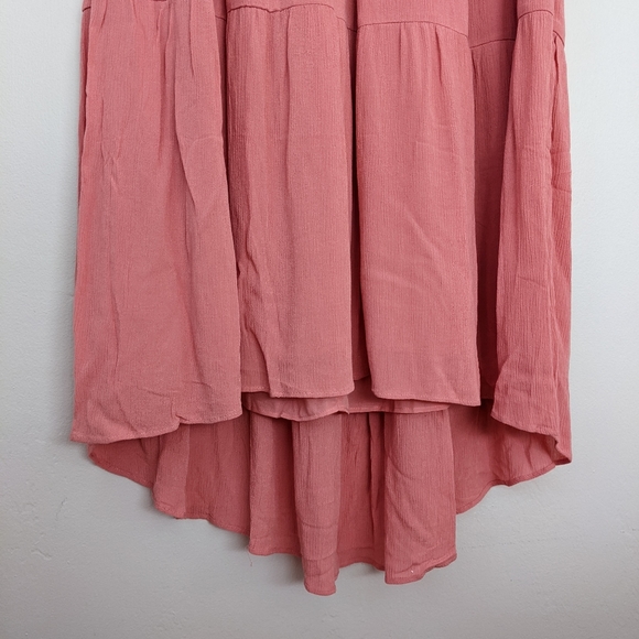 LOFT Flutter Sleeve Tiered Dress - Picture 7 of 11